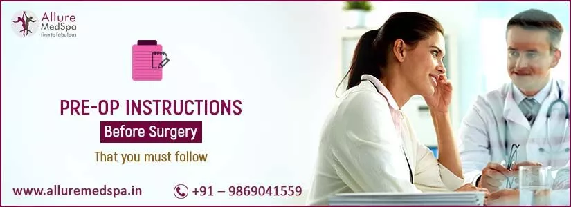 Pre op Instruction alluremedspa